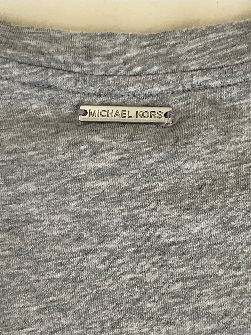 Michael Kors Heather Gray Grommet-Trim Sleeveless Tank - Picture 3 of 9